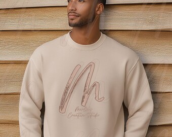 Gildan SF000 Sand Sweatshirt Mockup, Digital Product, Gildan Sweatshirt Mockup, Gildan SF000 Mockup for Print on Demand