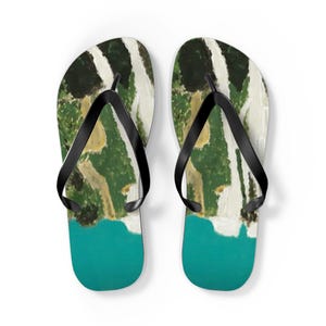 Artistic Flip Flops - Vibrant Summer Footwear for Beach Days, Vacation, Pool Parties, and Outdoor Adventures