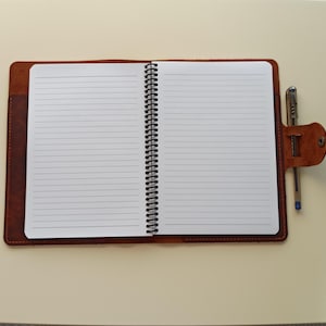 A5 Notebook Cover Leather, Leather Notebook Cover, A5 Notebook Cover, Personalized Journal, Engraved Journal, Refillable Journal