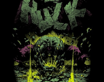 Vintage Hulk streetwear design | Retro stripkunst (digitale download)