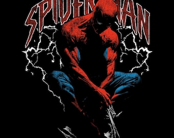 Vintage Spider-Man streetwear design | Retro stripkunst (digitale download)