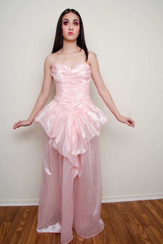 Pink Princess Prom dress Etsy