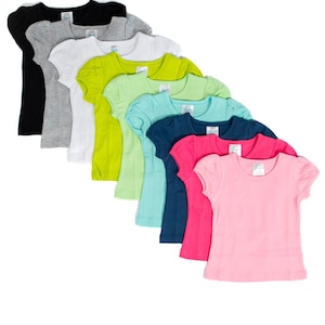 Adorable Bright Short Sleeve Puff Shirts