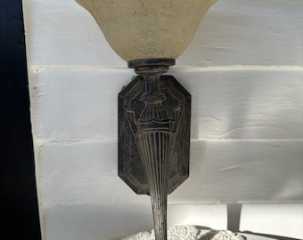 Antique Cambridge Art Deco Wall Sconce Light *Not Tested*