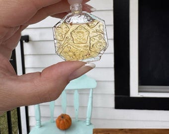 VTG Jean Charles Brosseau Ombre Rose Parfum Perfume Mini Travel Gold W White Top