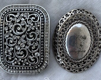 Western Belt Buckle Iridescent Aurora Borealis Rhinestones  display picture 3