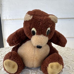 1982 Applause VTG Garvy Brown & Cream Teddy Bear 6.5 Stuffed Animal