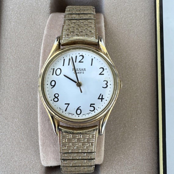 Armbanduhr Braucht Eine Quarzuhr Eine Batterie VTG Pulsar Uhr