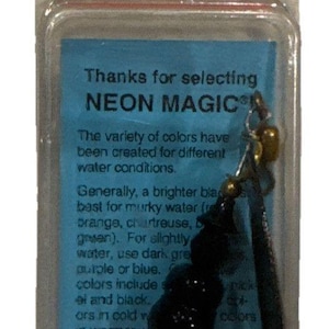 North Fork Tackle Co Neon Magic Spinning Vintage Fishing Bait Lure