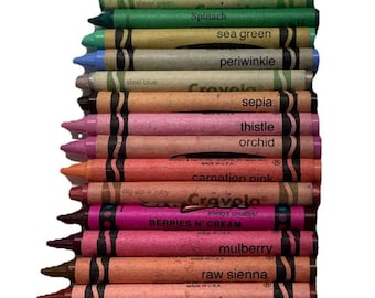 Lot Discontinued Crayola, CraZArt, Crayons Red Dandelion Mulberry Orchid Etc.