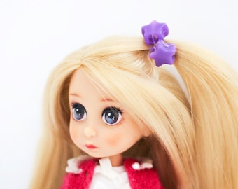 Mini élastiques pour cheveux de poupée avec élastiques pour queue de cheval pour poupées 1/6