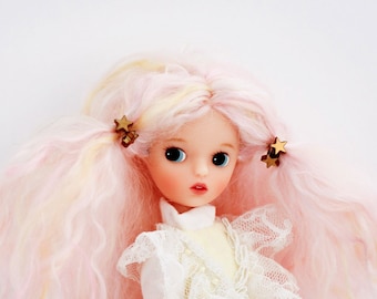 Mini épingle à cheveux pour poupée étoile dorée Accessoires pour poupée Mini épingle à cheveux pour poupée tendance, ensemble de pinces à cheveux 1/6 poupées