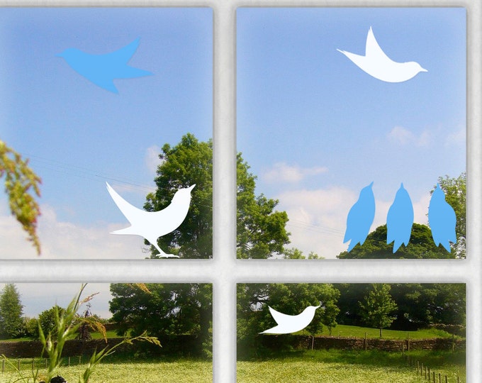 Blackbird Window Stickers, Bird Window Protectors