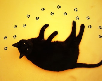 Cat Paw Stickers for Floor, Wall or Window