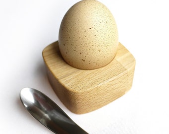 Wooden Egg Cups - 2 Cool 50s Style Egg Holders