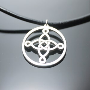 Silver Celtic Cross Pendant, Necklace Charm