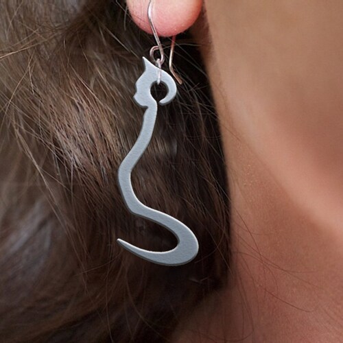 Cat Ear Jacket Earrings Gold Ear Jacket Cat Earrings Front Etsy Israel