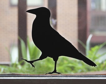 Raven Vögel Wandtattoo oder Fenster klebebild (2), schwarzem Krähe