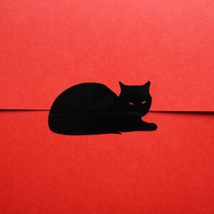 Zwart Kat Stickers Gift Wrap Mini Cat Stickers 50 afbeelding 2