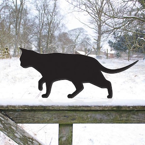 Cat Garden Sculpture, Prowling Cat Decor
