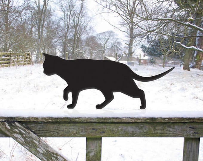Cat Garden Gift Lawn Sculpture, Prowling Cat Ornament