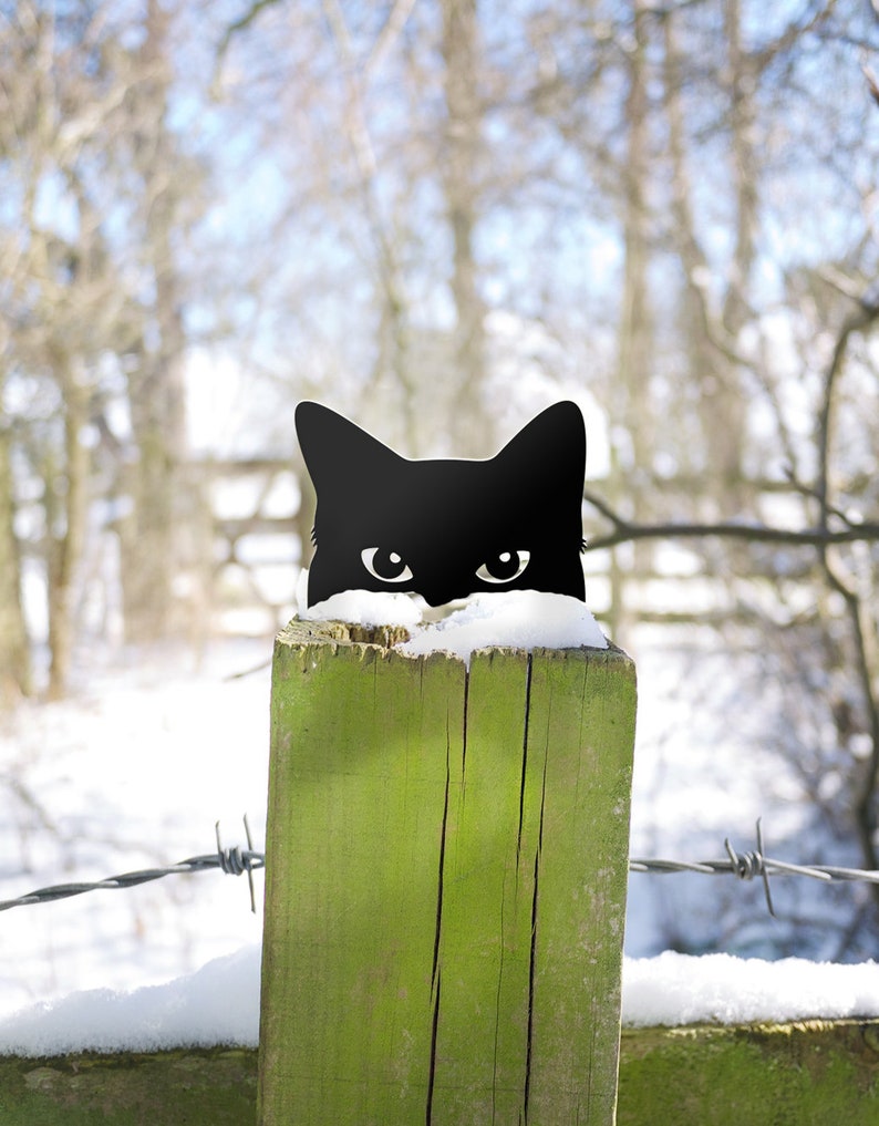 Cat Garden Sculpture Cat Garden Decor Yard Art for Kitty Etsy