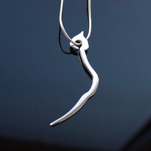 Silver Cat Pendant, Special Cat Jewelry Gift for her Birthday image 1