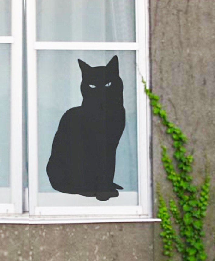 Black Cat Vector Icon Wall Decal -  – Wallmonkeys