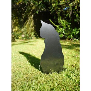 Cat Garden Sculpture, Kitty Metal Yard Art