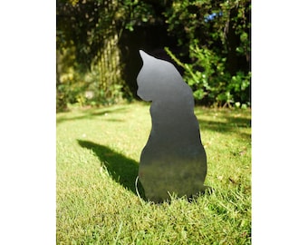 Cat Garden Sculpture, Kitty Metal Yard Art