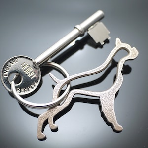 Dog Keychain Gift, Pup Keyring for him