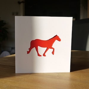 Pferd Glückwunschkarte Pony Karte, Pferdeliebhaber