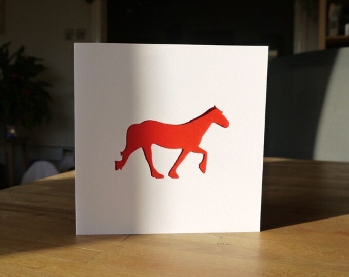 Horse Birthday Card, Pony Greeting Card for Horse Lovers