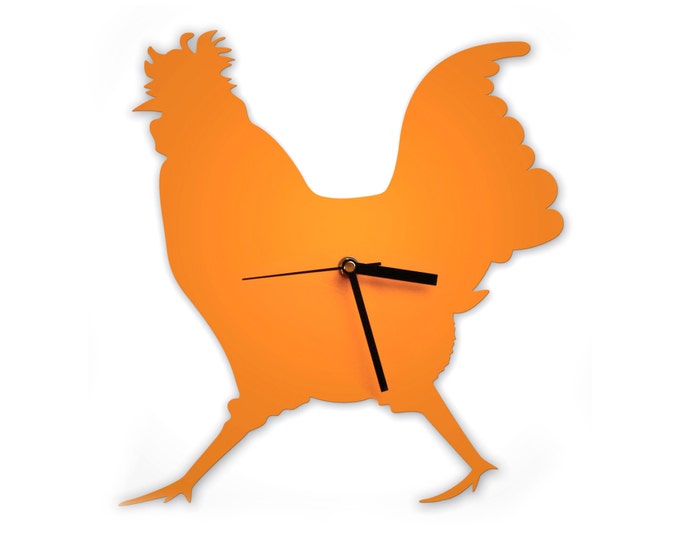 Cockerel Wall Clock Chicken Clock