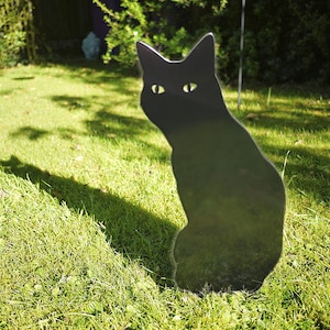 Outdoor Garden Cat Lawn Ornament for Cat Lovers, Cat Garden Memorial