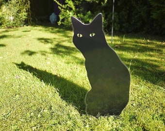 Garden Cat, Metal Cat Ornament, Scarecrow