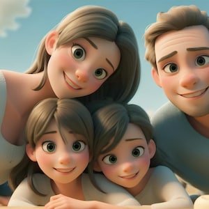 Retrato personalizado en 3D al estilo Pixar: transforma tu foto en un personaje de Pixar único