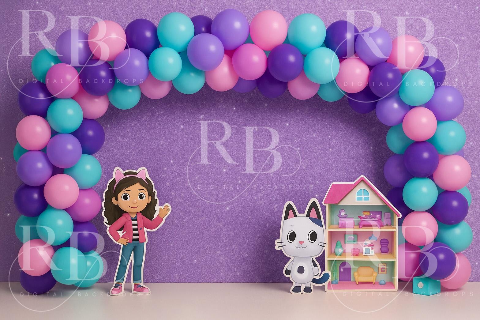 Gabby's Dollhouse - Juego De Accesorios Para El Cabello, Paquete De 10 Piezas Con Bolsa, Lazos, Clips Y Más