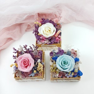Ewige Rose Geschenkbox, Konserviert Blumengeschenk, Geschenk für Sie, Valentinstag, Muttertagsgeschenk, Forever Rose PF-015