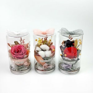 Eternal rose bottle, Preserved flower bouquet gift, gift for her, Valentine's Day, Mother's Day gift, forever rose PF-012