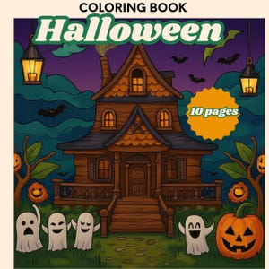 Halloween spooly coloring book, PNG Coloring Pages Cozy Coloring Book Kawaii Ghost Activities Bold and Easy Coloring Pages