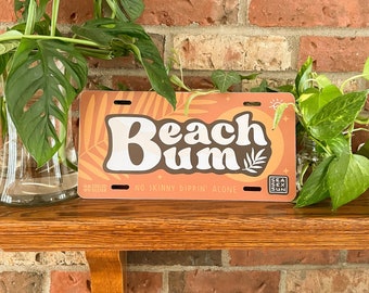 Beach Bum Licence Plate