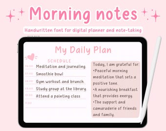 Handwriting font,digital planner font,Planner fonts for iPad,Goodnotes font,Note taking font,Cute and neat handwritten font,Handwritten font