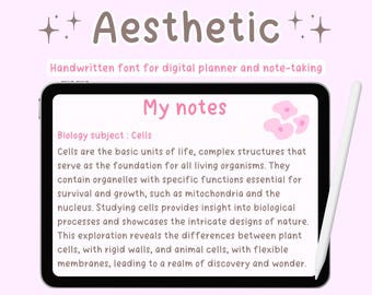 Handwriting font,digital planner font,Planner fonts for iPad,Goodnotes font,Note taking font,Cute and neat handwritten font,Handwritten font