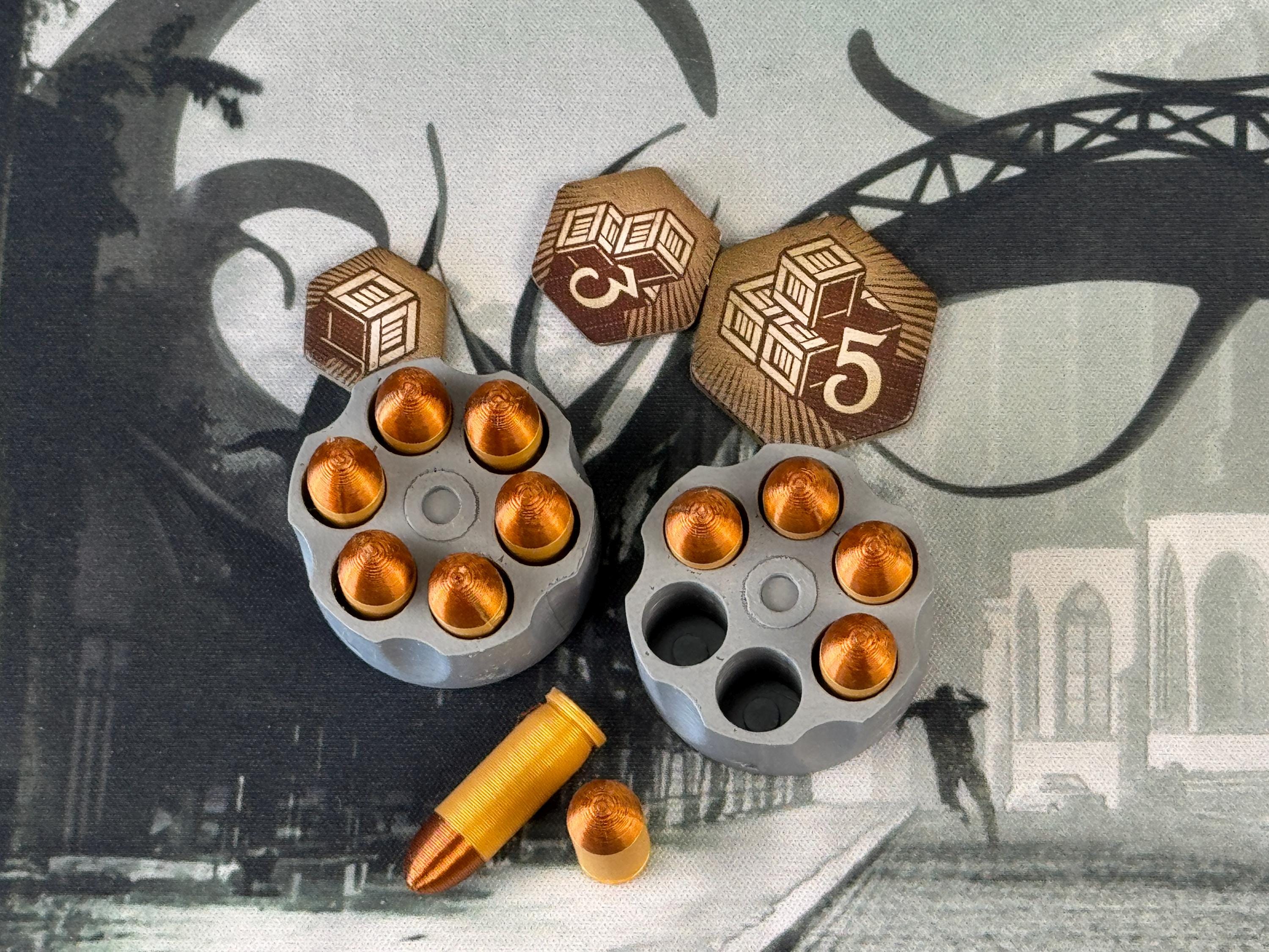 Ammo Tokens Arkham Horror LCG | Deluxe Ammo Bullets & Cylinder ...