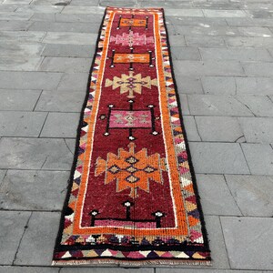Alfombra de pasillo de 3x12, alfombra vintage, alfombra Herki, alfombra turca, alfombra anatolia, alfombras para pasillo, alfombra beige de 2.8x11.6 pies, alfombra colorida, alfombra oriental.