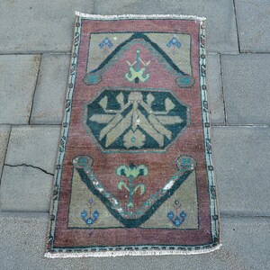 Türkischer Teppich, Kleiner Teppich 70x300, Vintage Teppich, Antiker Teppich, Teppich für den Eingangsbereich, Kelimteppich, Weicher Waschbarer Oushak Teppich, Vintage Decor,