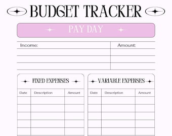Digital budget planner