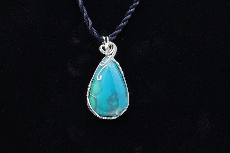 Listing 623283132 Chrysocolla Pendant