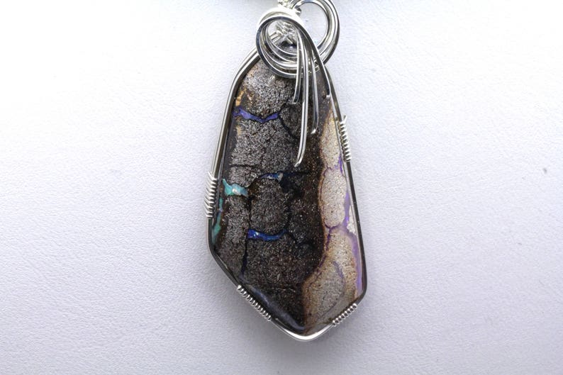 Listing 591464379 Matrix Opal Pendant